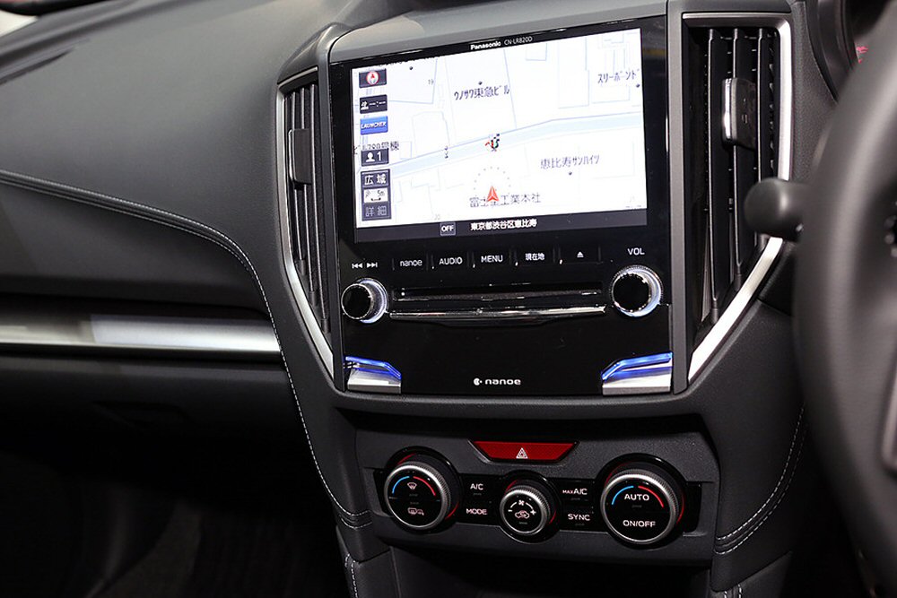 写真は純正ＯＰのパナソニック８インチビルトインナビ（ナノイーつき）